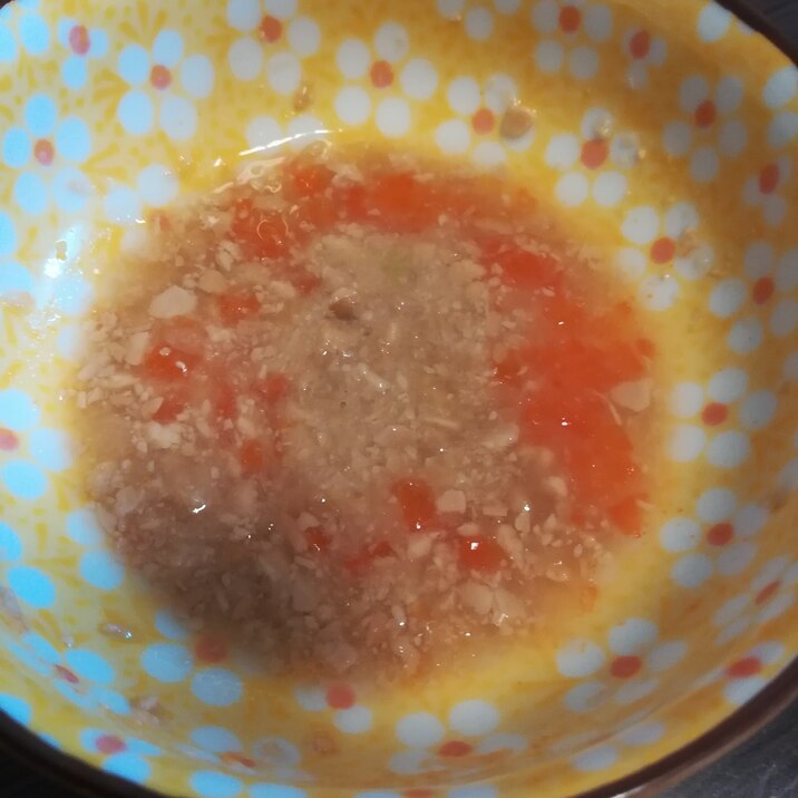 離乳食中期★パプリカと納豆の野菜スープ